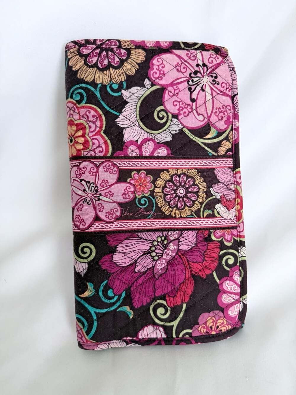 Vera Bradley Quilted Cotton Floral CD/DVD Disc Storage Binder Wallet